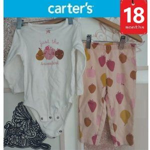 🎁 10/$25- Just the Sweetest 18 month outfit. 2 piece